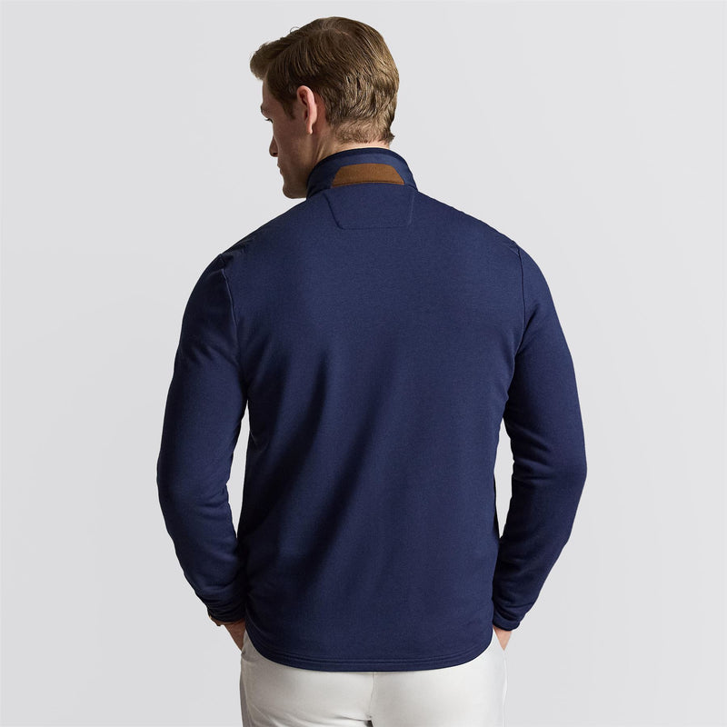 RLX Hybrid Mock Neck Full Zip Jacket Refined Navy