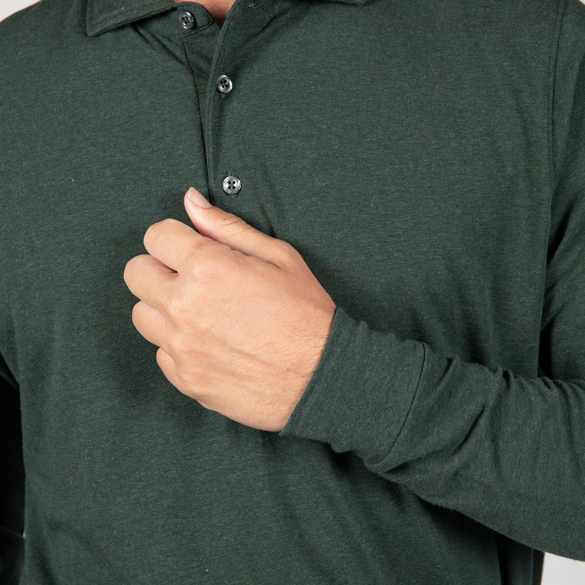Quinlivan LS Polo Rolling Rock Heather