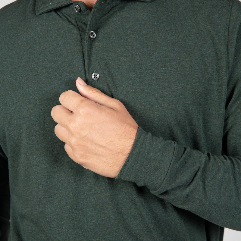 Quinlivan LS Polo Rolling Rock Heather