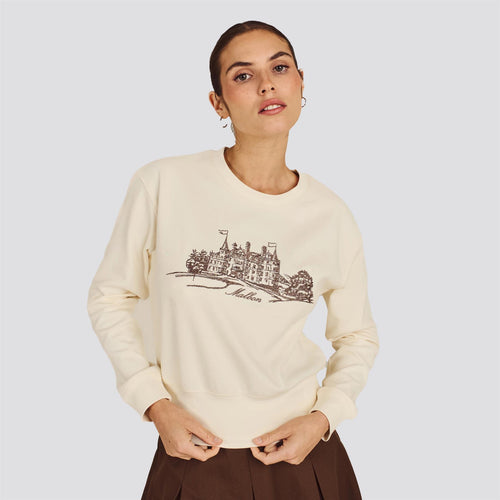 Womens Abbey Crewneck Sweatshirt Ivory
