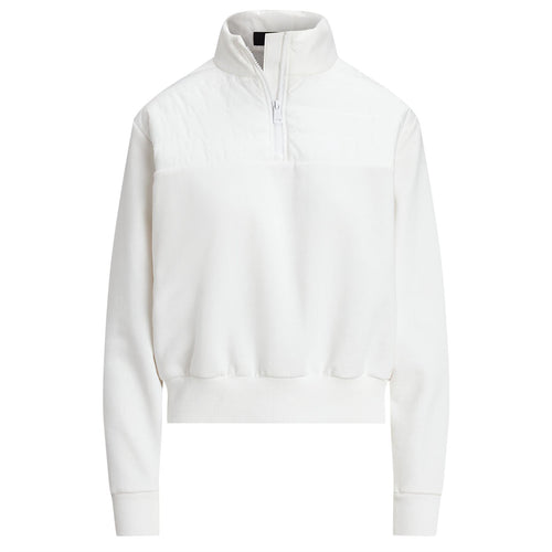 Womens RLX Half Zip Quilted Jacket Ceramic White - SS25