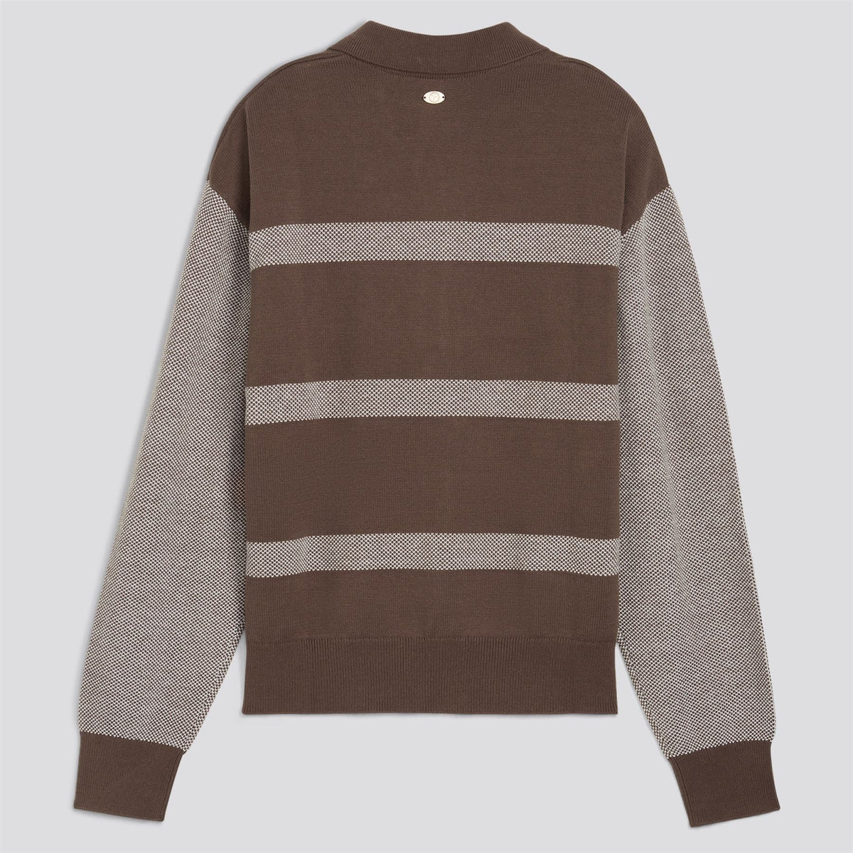 x AP Womens Sweater Collared Quarter Zip Flat Bronze