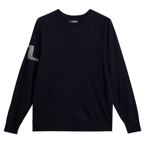 Heath Poly Blend Knitted Sweater JL Navy - SS25