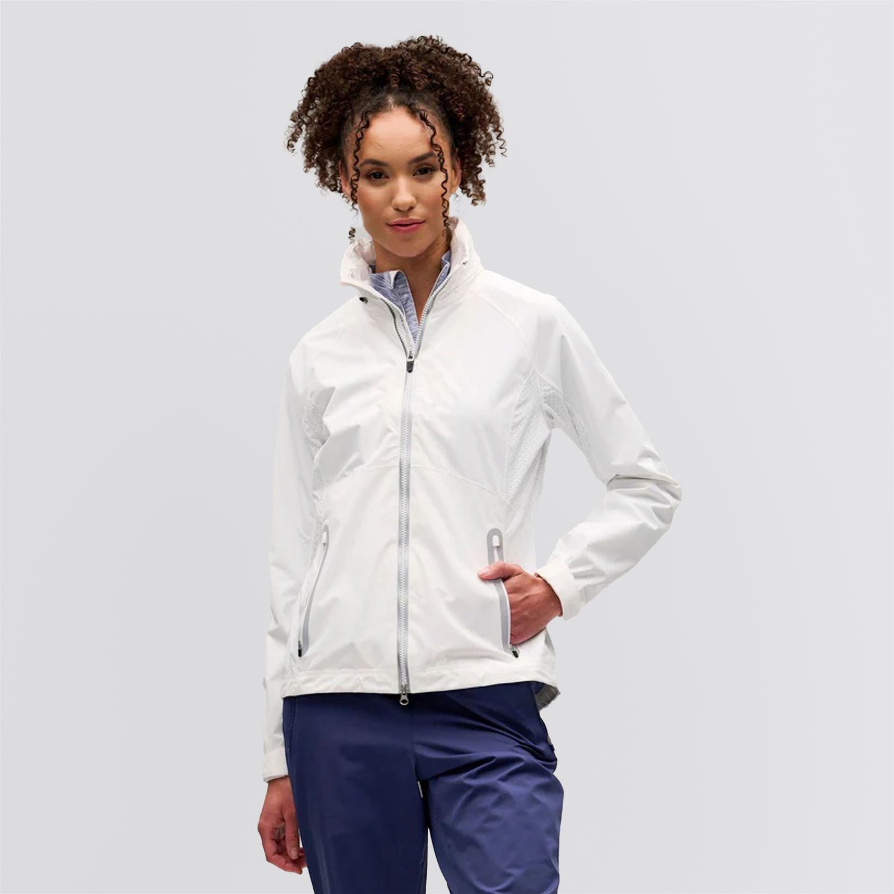 Womens Olivia Hooded Jacket White