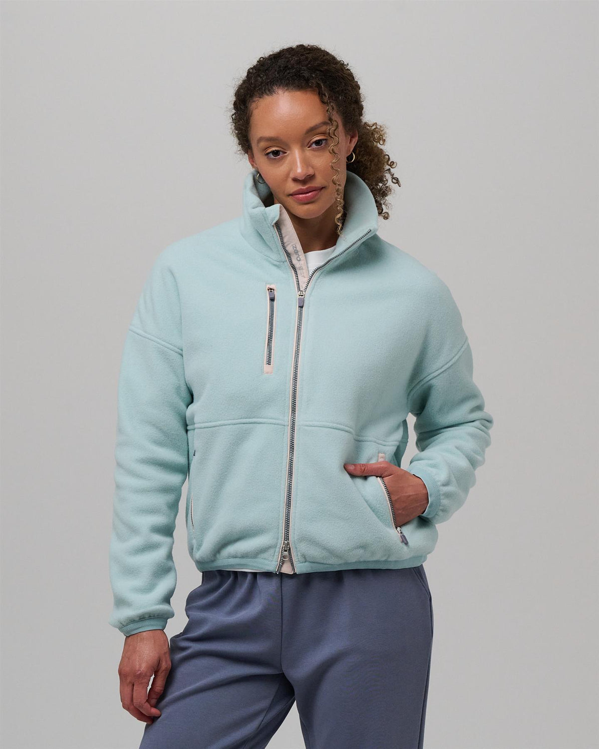 Womens Harlow Fleece Jacket Vapor