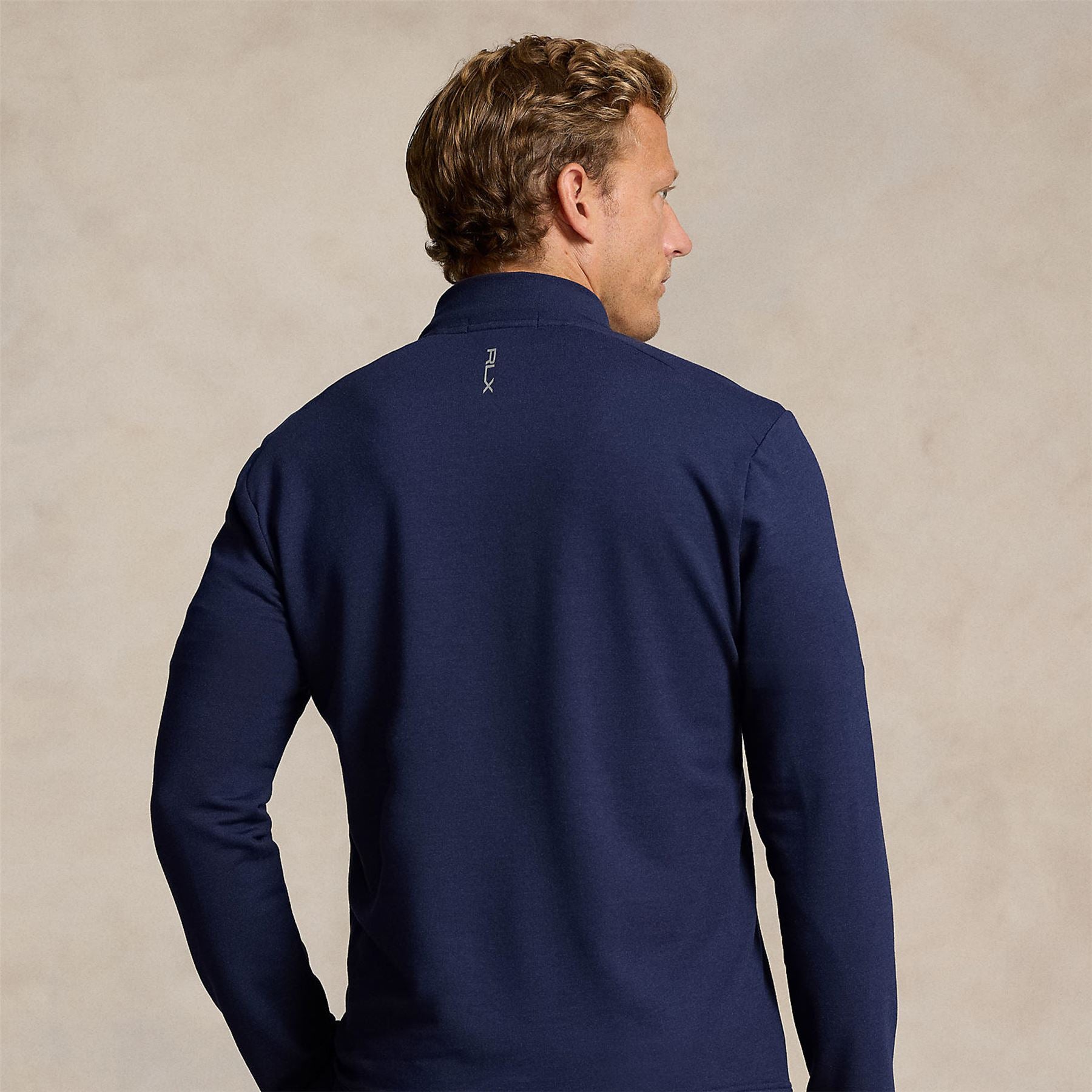 Ralph Lauren wool JK チェック　L Wool-Blend Mockneck Cardigan