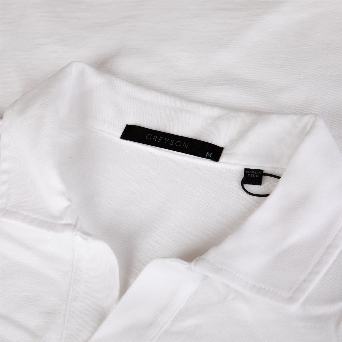 Alpha Slub Johnny Collar Polo Arctic