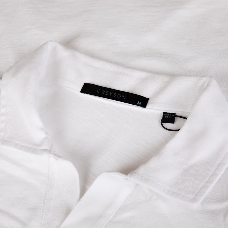 Alpha Slub Johnny Collar Polo