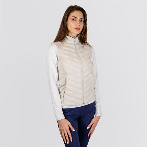 Womens Sundance Hooded Vest Oyster