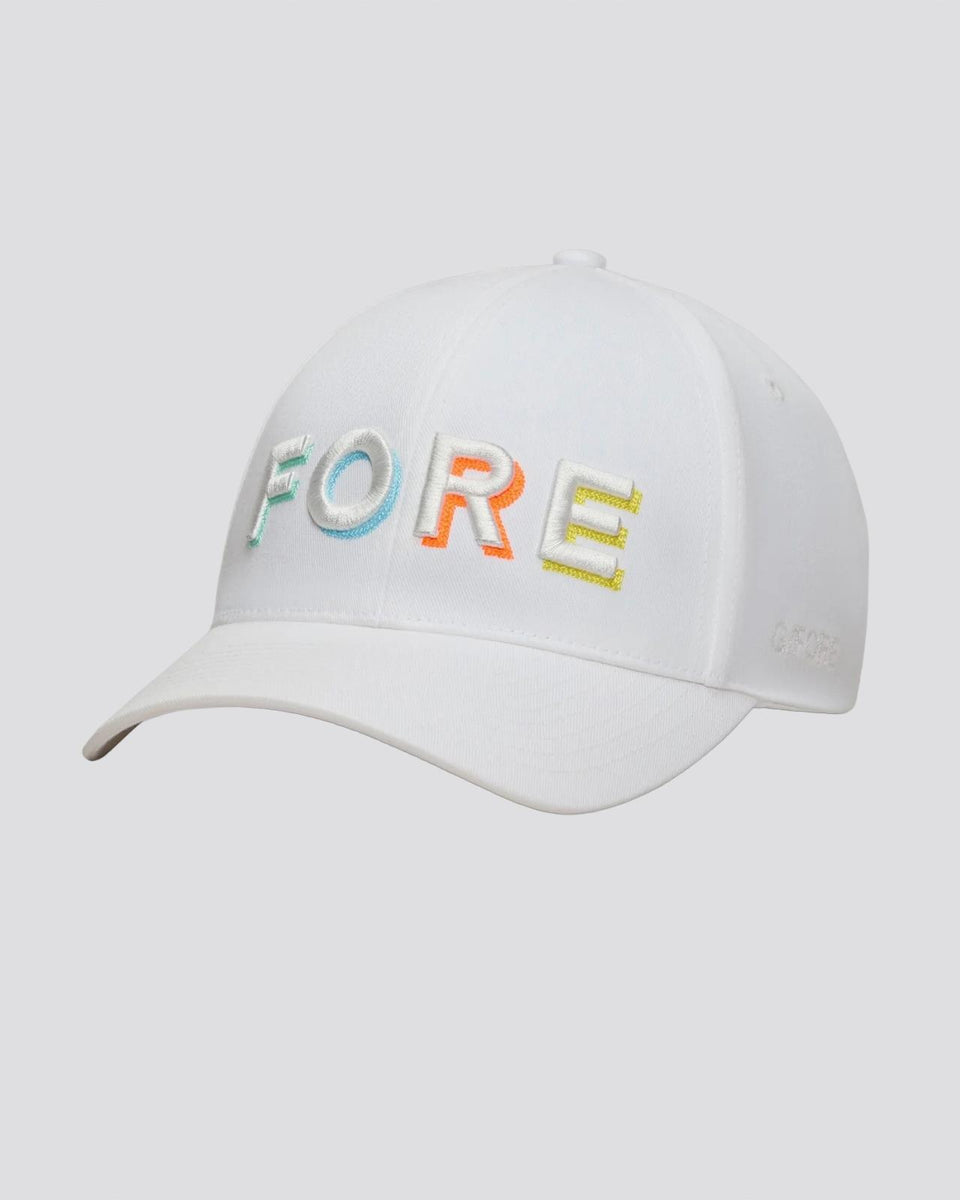 G/FORE Fore Shadow Relaxed Fit Cap Snow/Multi | TRENDYGOLF USA