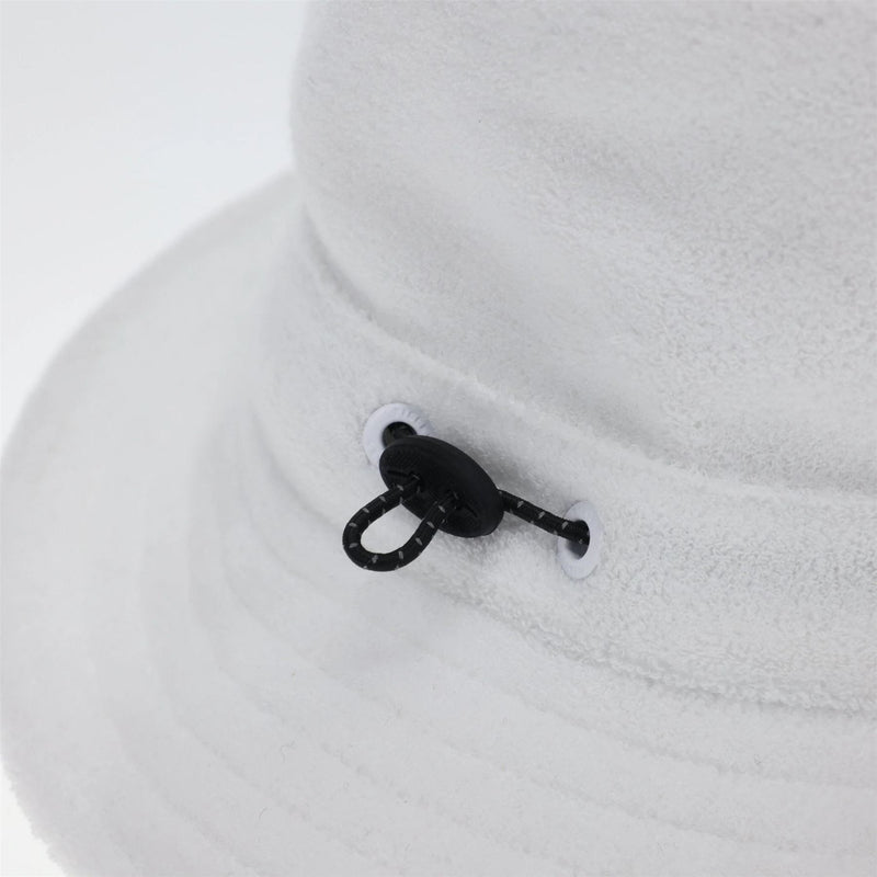 Terry Towel Sport Bucket Hat White