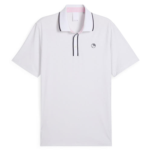 x AP Tipped Jacquard Polo White Glow - SS25