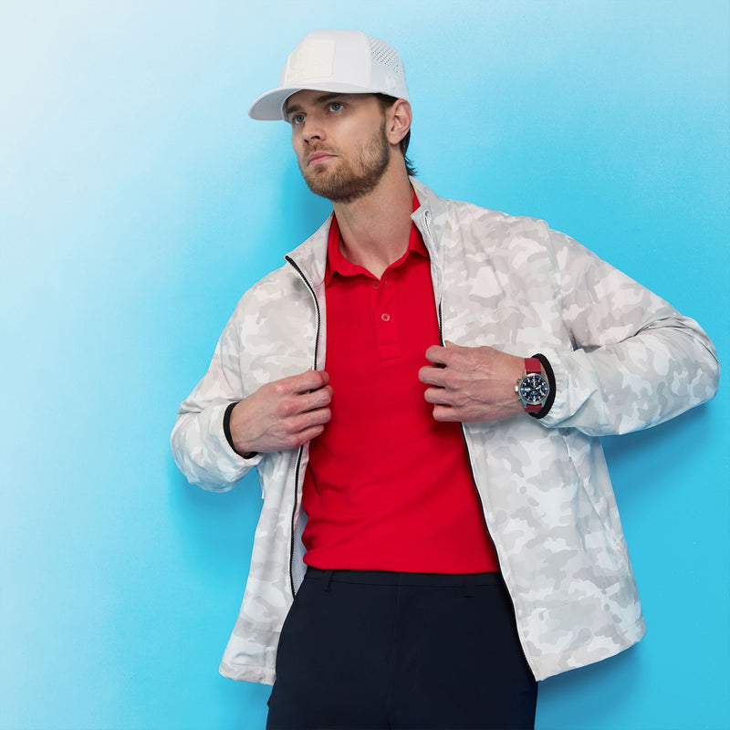 Parachute Camo Windbreaker Snow Camo