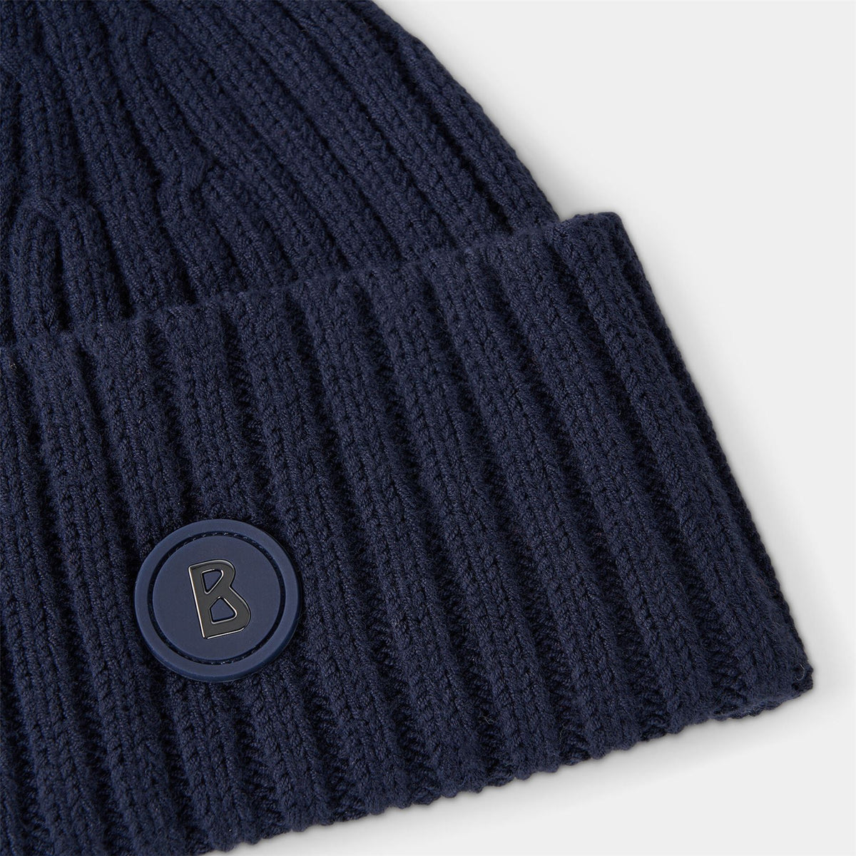 Womens Bony Knitted Beanie Navy