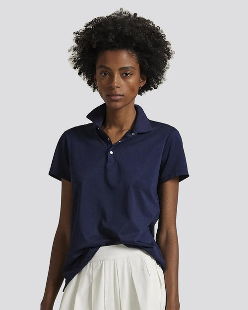 Womens RLX Classic Tour Pique Polo Refined Navy