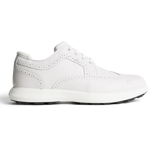 Fairway Brogue Nappa Leather Golf Sneakers White - SS25