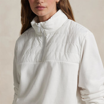 ラルフローレン RLX ホワイトジャケット 試着のみ Ralph Lauren RLX Half Zip Quilted Jacket Ceramic White