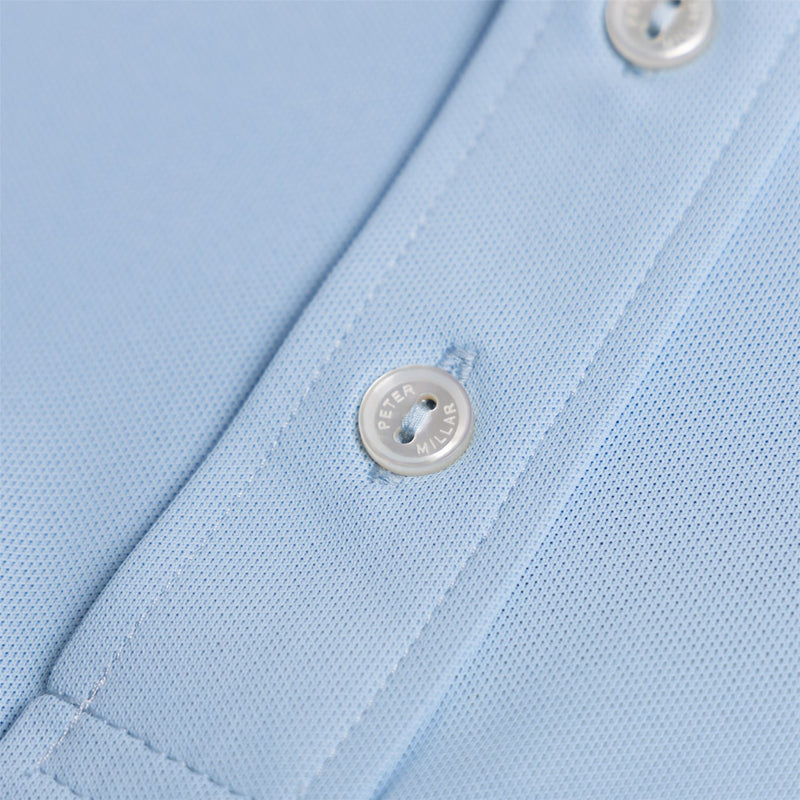Soul Performance Mesh Polo Blue Frost