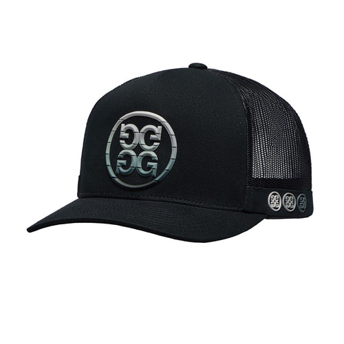 Gradient Circle G's Cotton Twill Trucker Cap Onyx - SS25