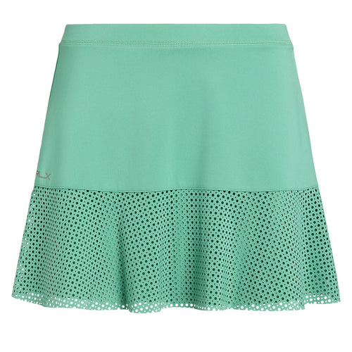 Womens RLX 15 Inch Eyelet Interlock Skort Haven Green - AW24