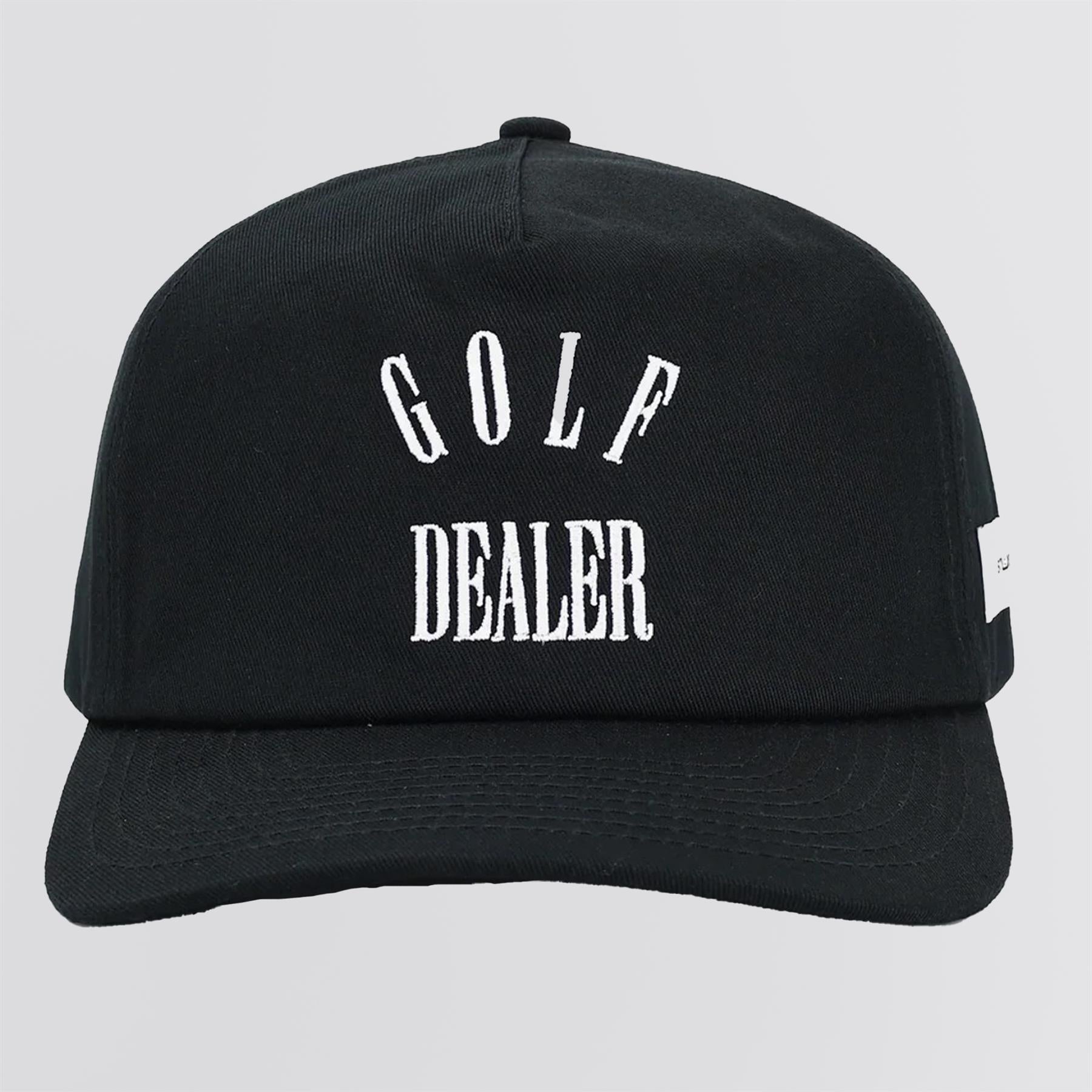 Golf Dealer Strap Back Hat Black