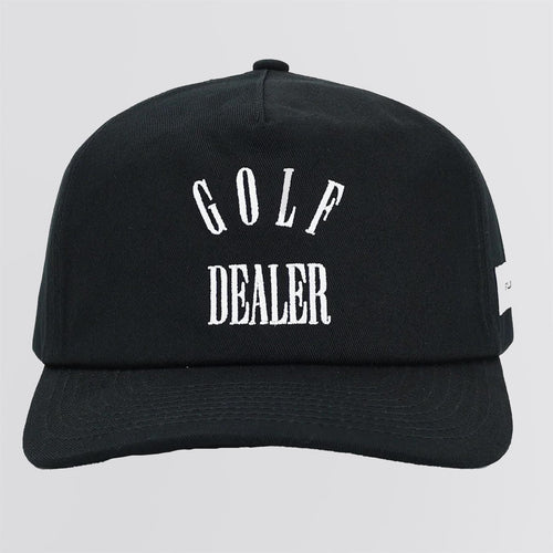 Golf Dealer Strap Back Hat Black