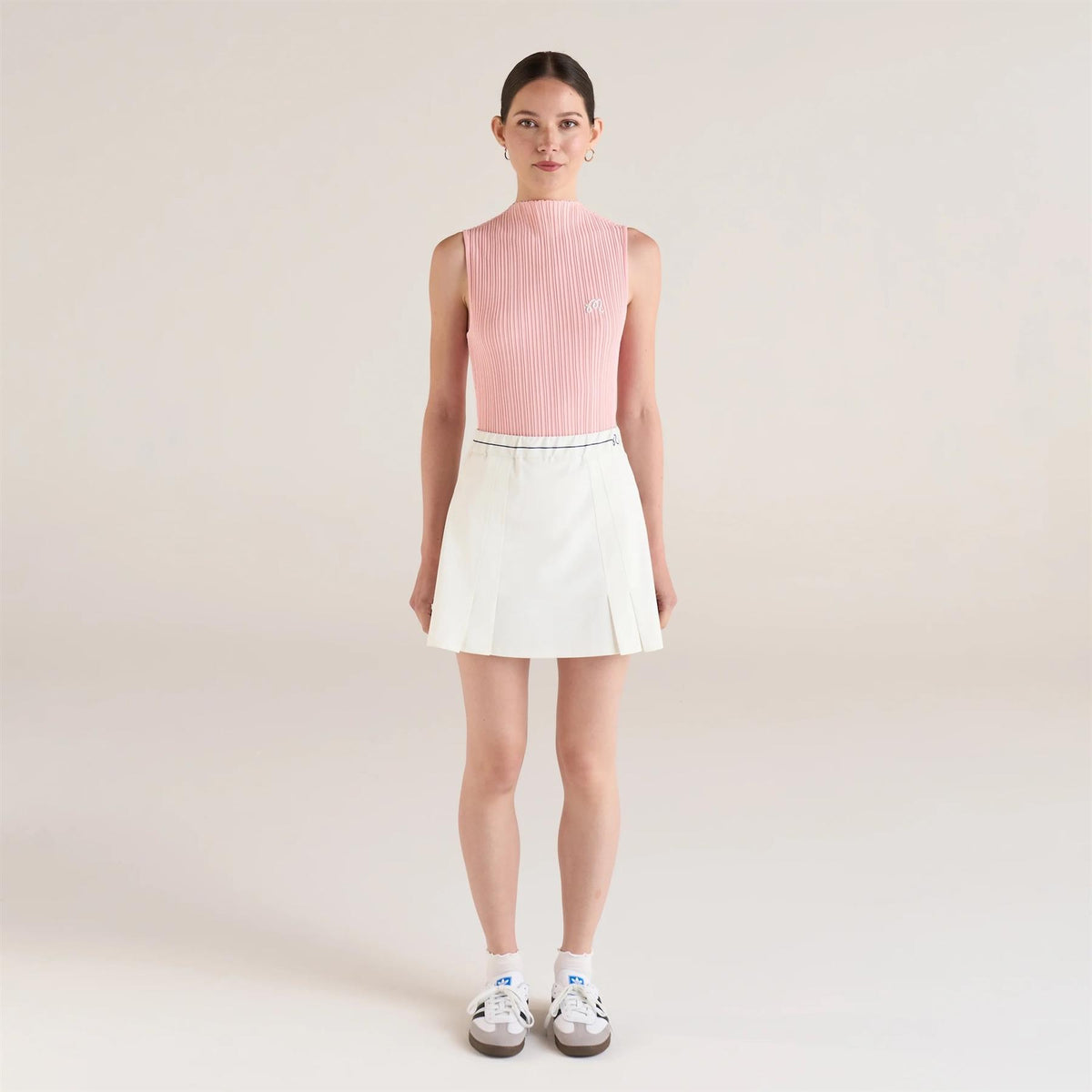 Womens Ace Sleeveless Mockneck II Dusty Rose