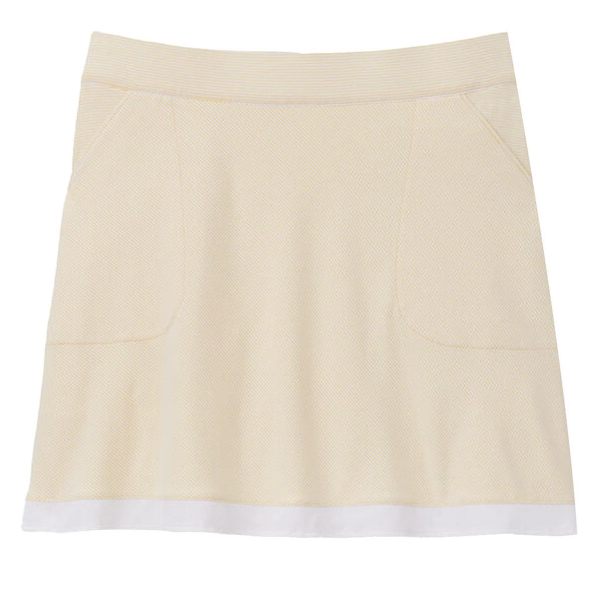 Womens Sally Trim Skort Lemon Grove/White - SS23 – TRENDYGOLFUSA.COM