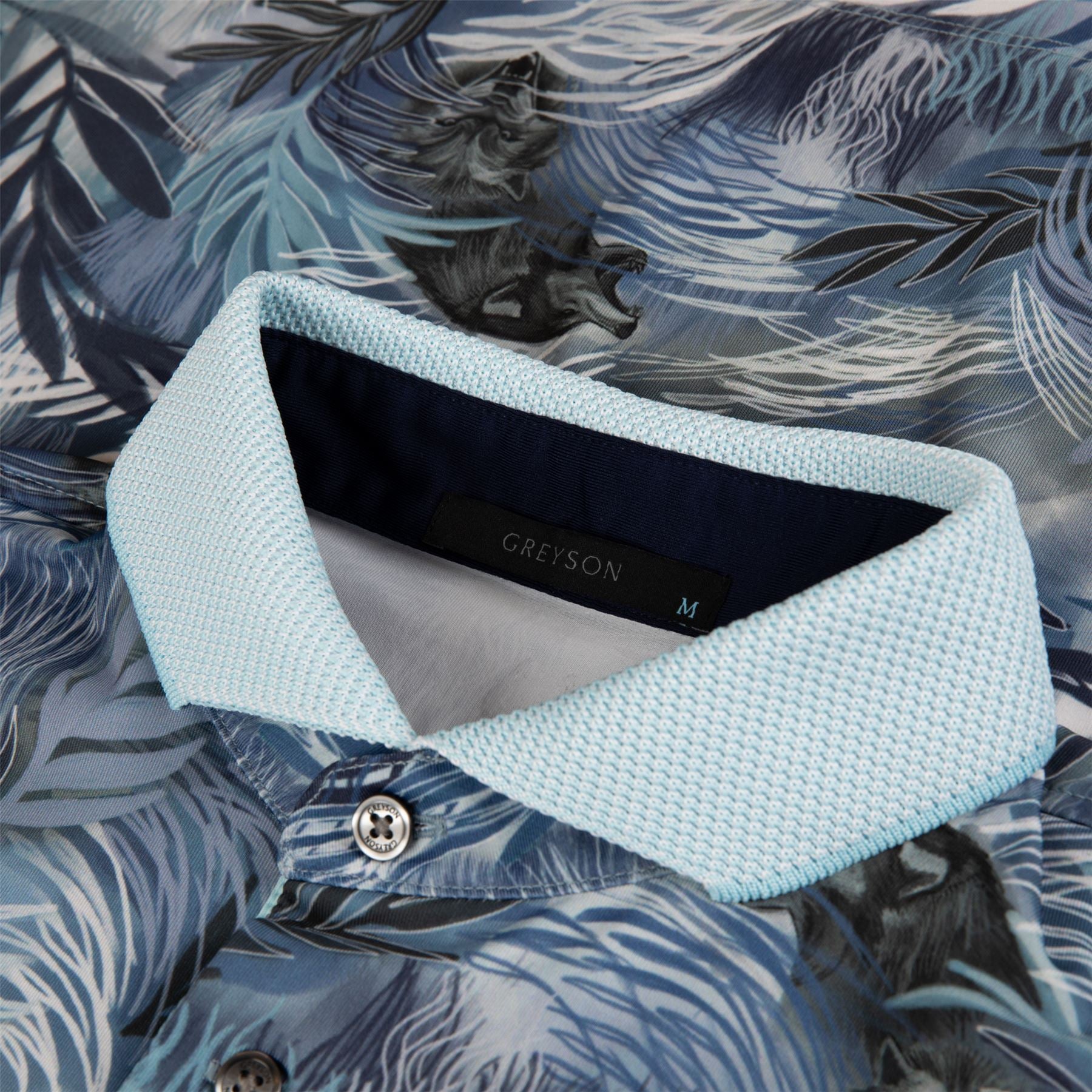 Greyson Wolf Palm Polo Heron | TRENDYGOLF USA