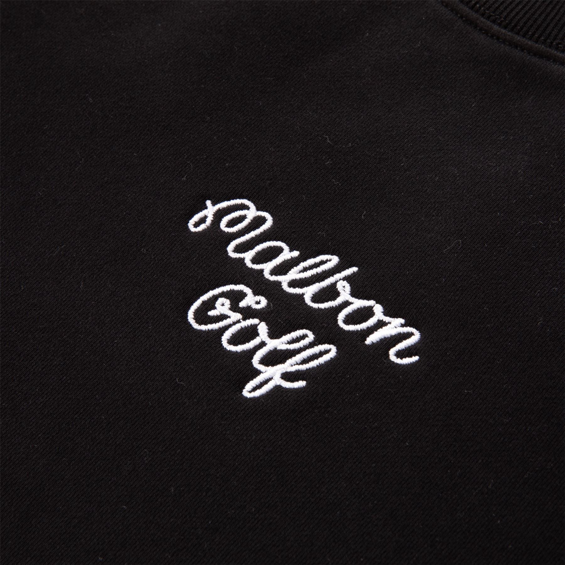 Malbon Golf Evergreen GD Crewneck Sweatshirt Black