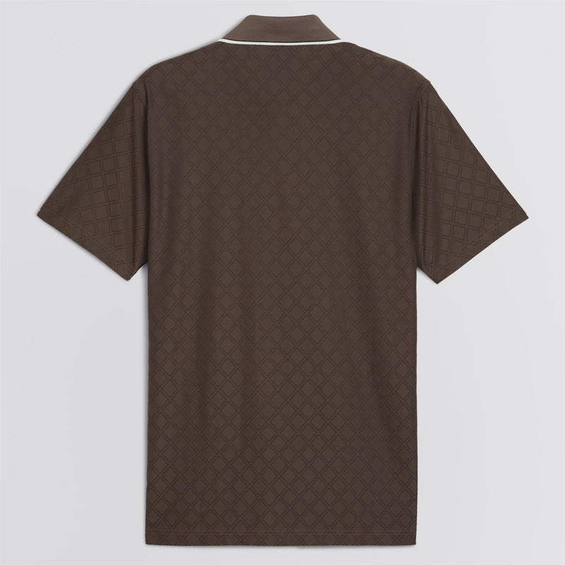 x AP Tipped Jacquard Polo Flat Bronze
