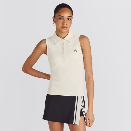 Womens Evergreen Claudia SL Polo White