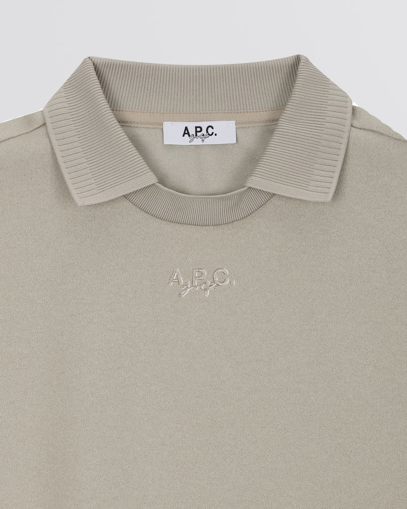 Nael Knit Polo Shirt Beige