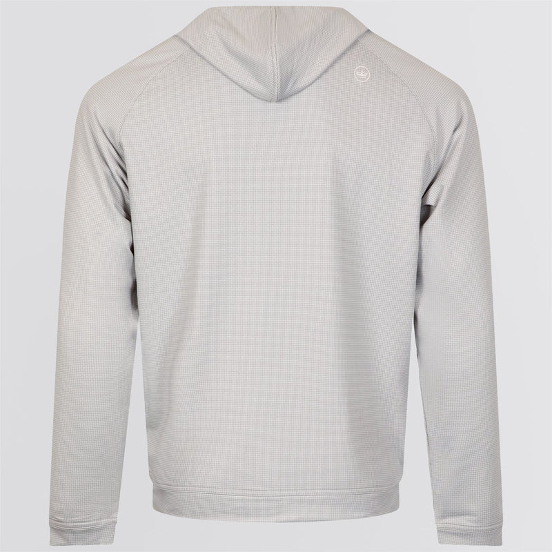 Pine Houndstooth Performance Hoodie Gale Gray