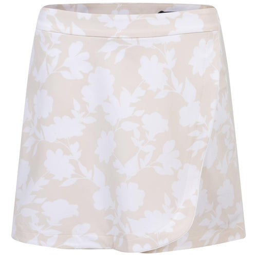 Womens Tonal Floral Wrap 4-Way Stretch Skort Stone - AW23