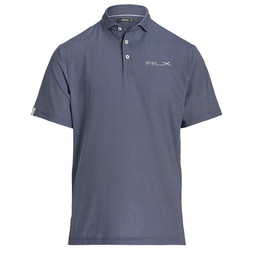 Classic Fit Performance Polo Refined Navy Geo Neat - SS24