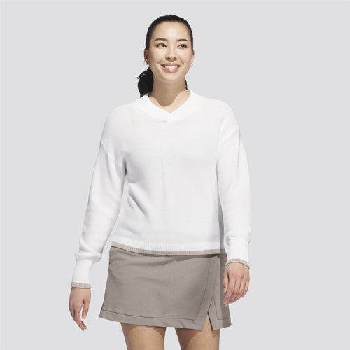 Womens Ultimate365 Knitted Sweater White