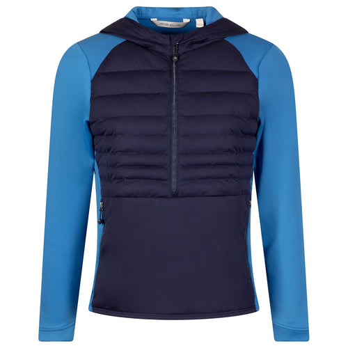 Womens Hooded Merge Hybrid Jacket Navy/Abaco Blue - AW24