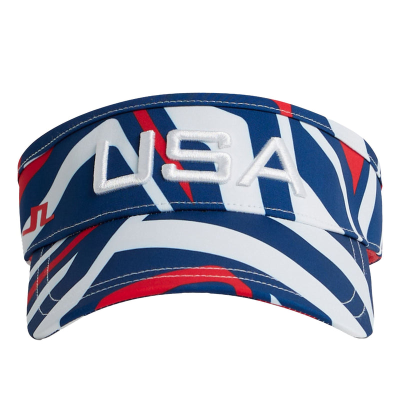 Womens Yada Tech Stretch Visor US Golf Red