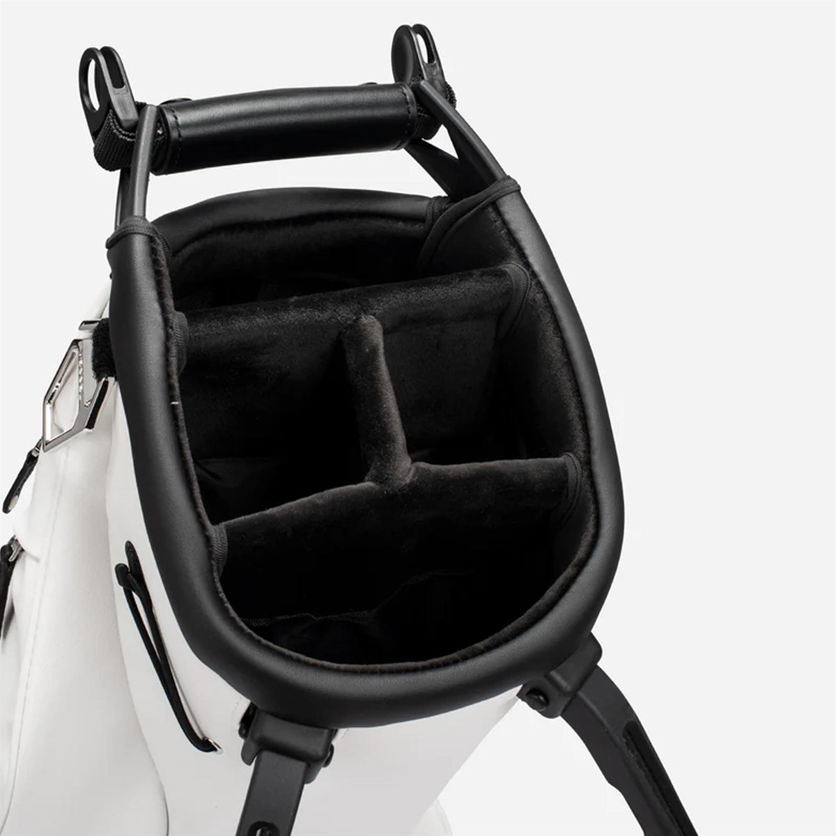 Carbon Lux Stand Bag Pebbled White