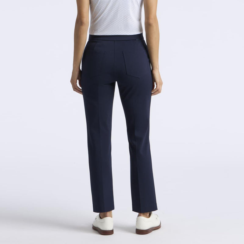 Womens Ponte Slim Fit Trousers Twilight