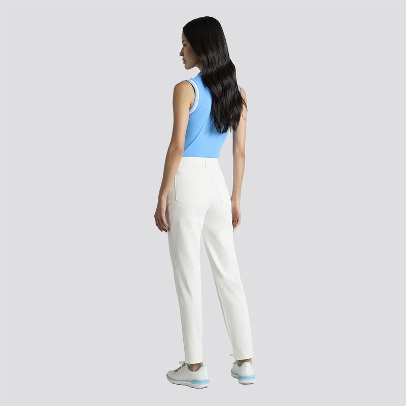 Johnny Collar Rib Tech Nylon SL Polo Azul