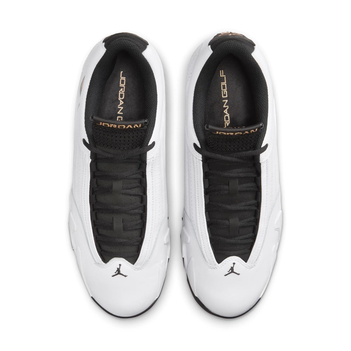 Air Jordan 14 Golf Shoes White/Metallic Copper/Black