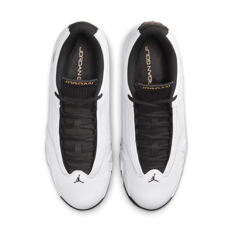 Air Jordan 14 Golf Shoes White/Metallic Copper/Black