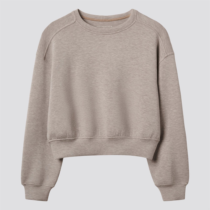 Womens Cloudscape Pullover Heather Savannah Tan