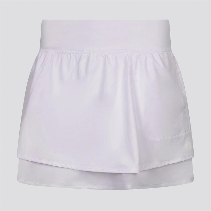 Womens Lightweight Woven Skort White