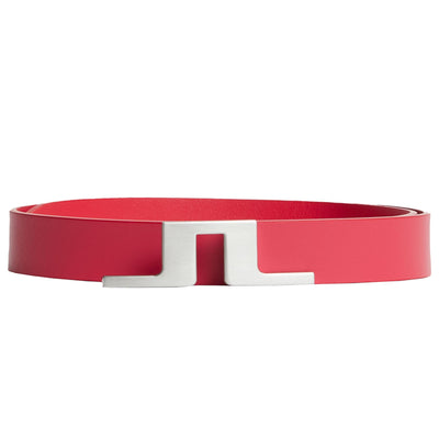 Womens Betsy Leather Belt Rose Red - AW23