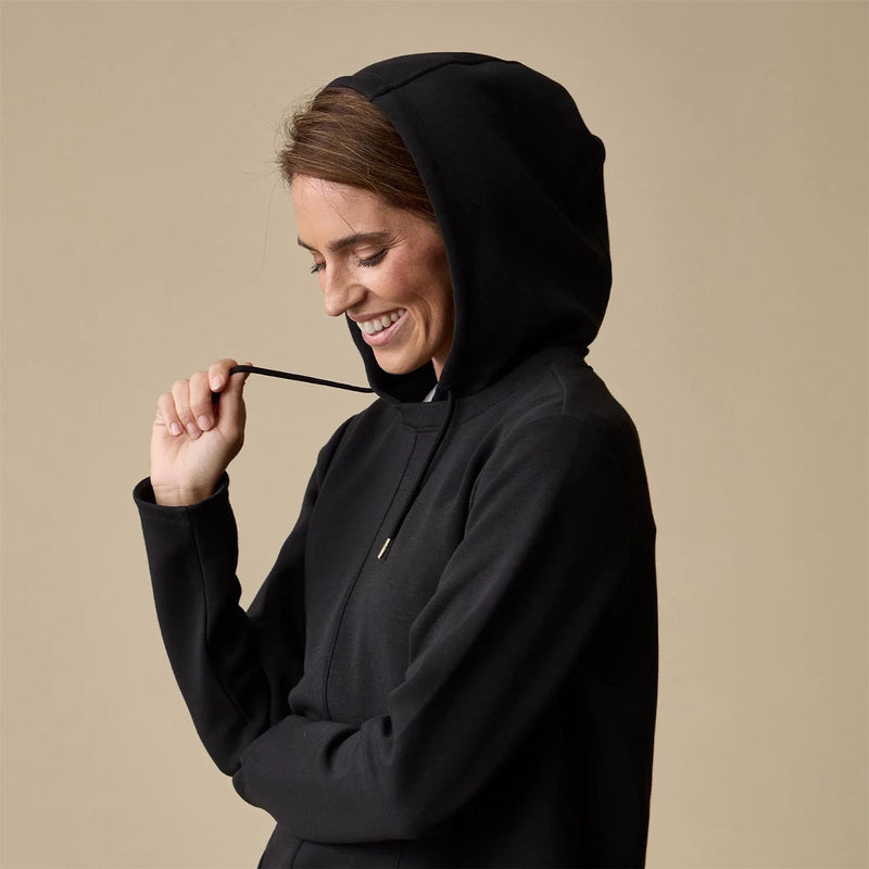 Womens Tulip Hoodie Black