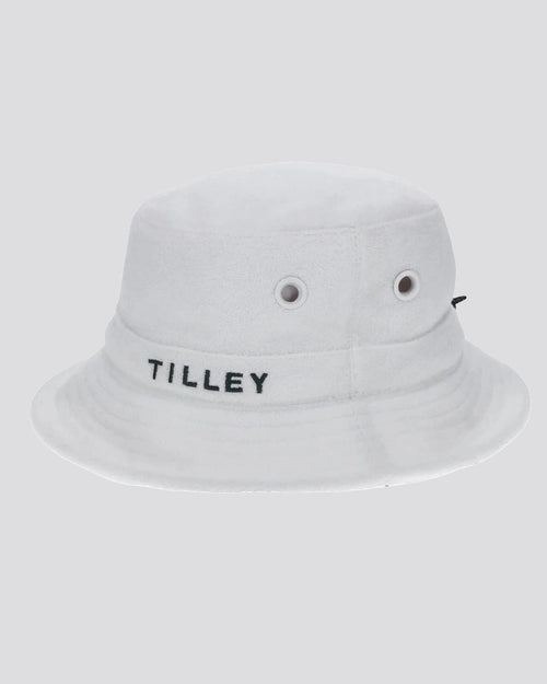 Womens Terry Towel Sport Bucket Hat White