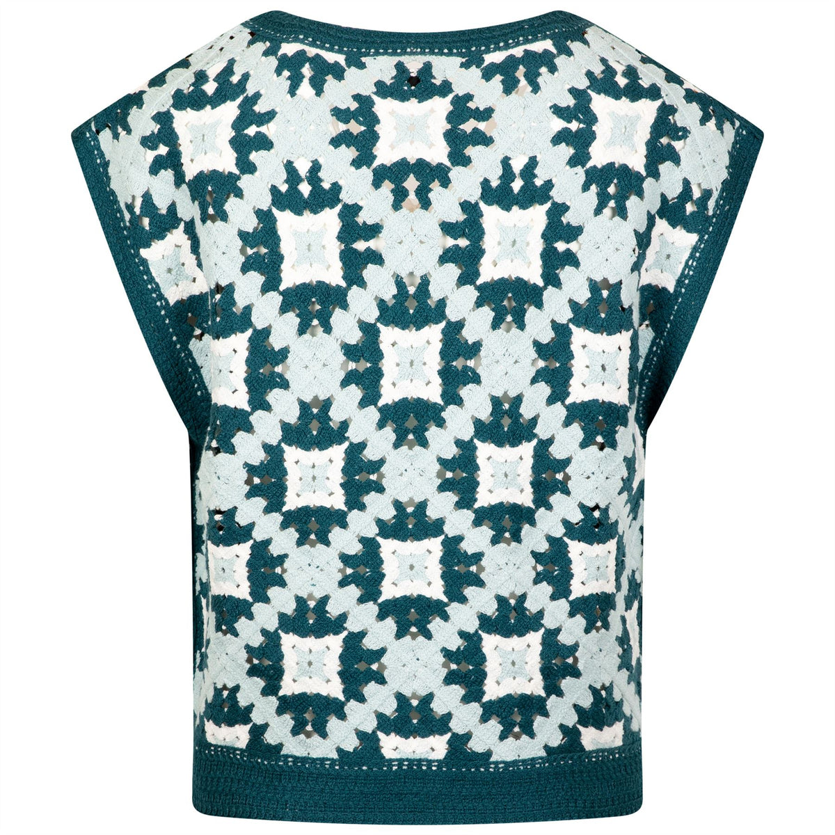 Womens Bianca Knit Vest Ocean Multi
